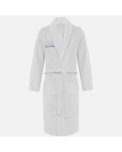 Gratitude Embroidered Adult Bathrobe