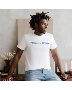 Team Groom Embroidered Men's T-Shirt