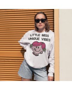 Little Miss Unique Vibes Embroidered Women's Sweatshirt